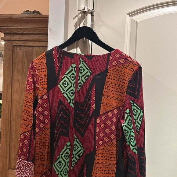 DIANE VON FURSTENBERG 10 rose shirt dress print - Picture 10 of 10